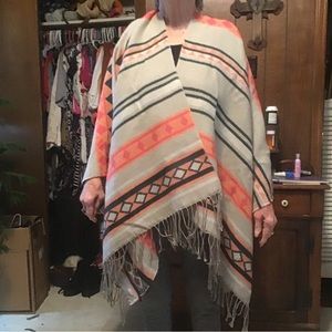 NWT Striped shawl.one size. Sale!